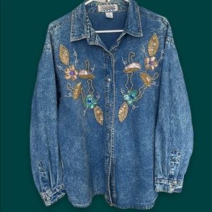 Longsleeve denim top